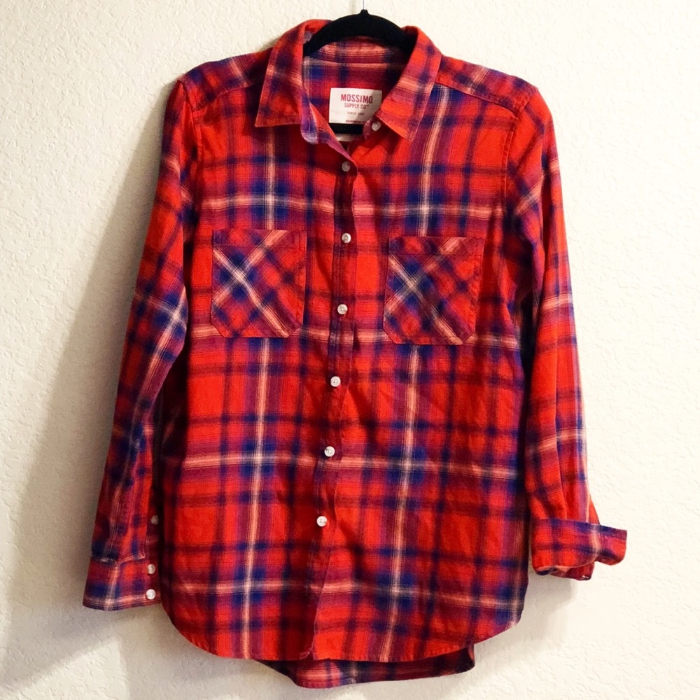 Mossimo Supply CO. Red Boyfriend Fit, Size Medium